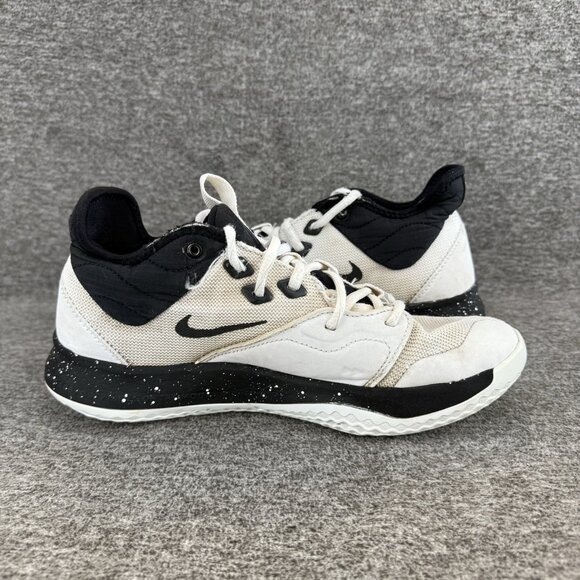 ✅NIKE Paul George 3 Basketball Shoes Mens 8 PG3 Sneaker Black/White CN9512-108 - Picture 10 of 11